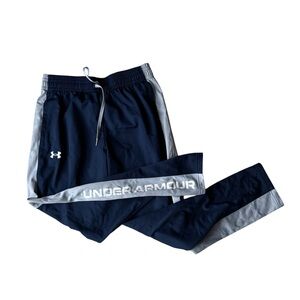 LG Kids Navy and Gray Under Armour Joggers